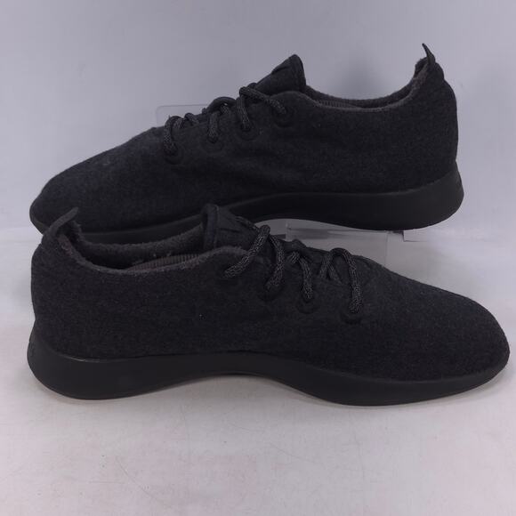 Allbirds Wool Runner Athletic Lace Up Running Shoe Mens Size 13 Black - Picture 5 of 10